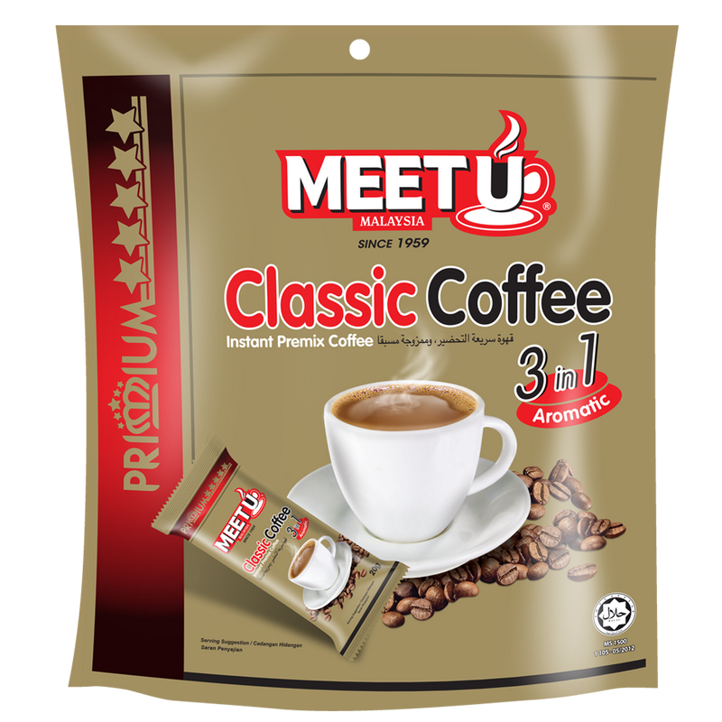 MEETU Primium Classic Coffee 3in1 200g - Longdan Official