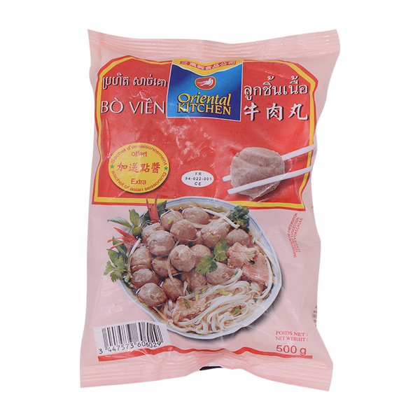 Oriental Kitchen Beef Ball 500g (Frozen) - Longdan Online Supermarket