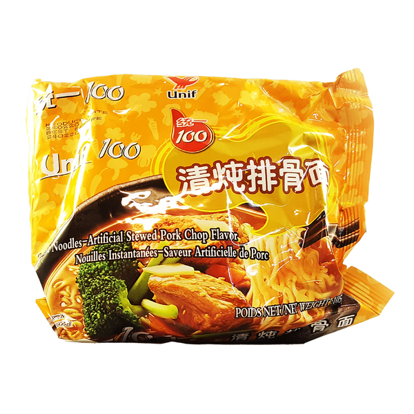 UNIF Noodles (Bag) Stewed Pork Chop 105g - Longdan Official