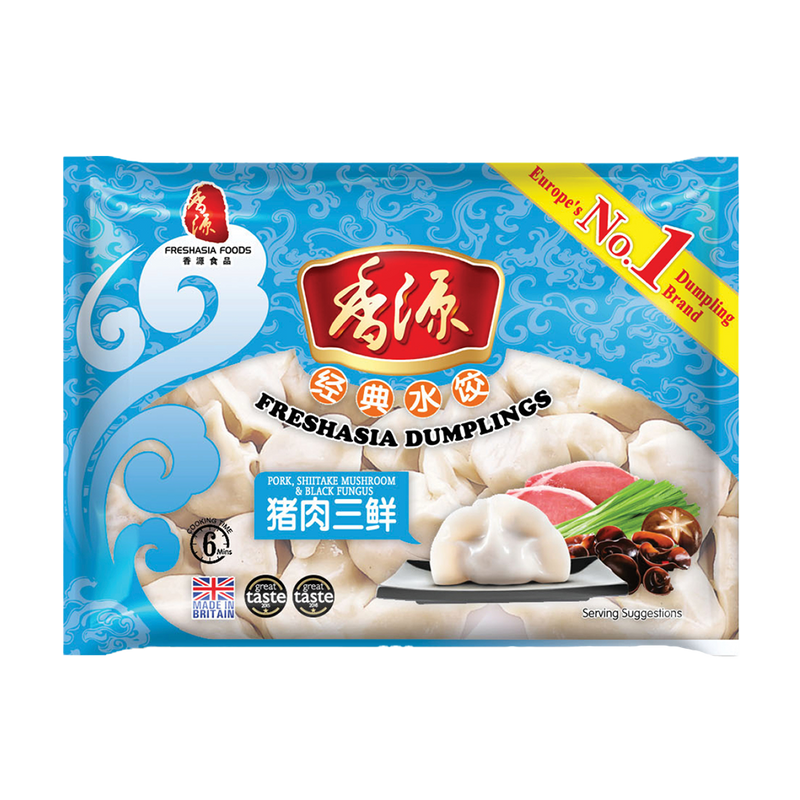 FRESHASIA Pork, Shiitake Mushroom & Black Fungus Dumplings 400g (Frozen) - Longdan Official Online Store