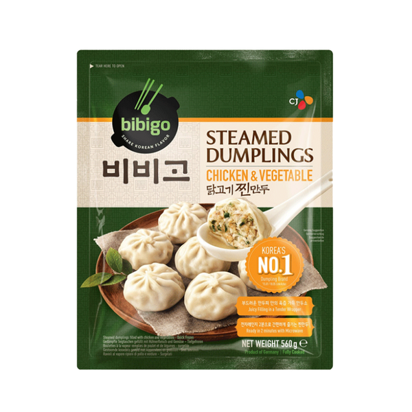 CJ Bibigo Steamed Dumpling Chicken & Vegetable 560g (Frozen) - Longdan Official
