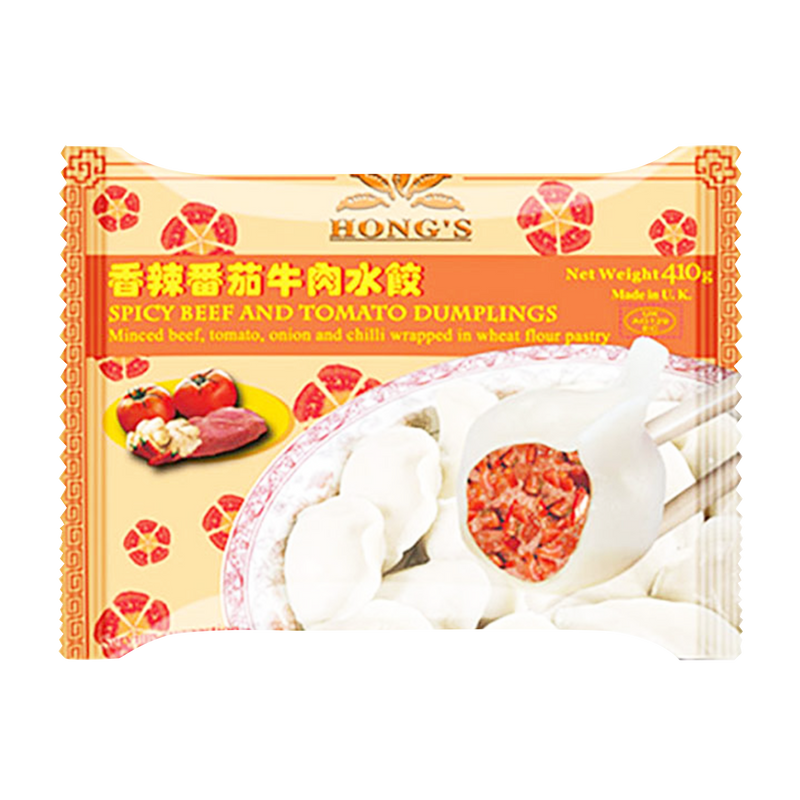 HONG'S Spicy Beef & Tomatoes Dumplings 410g (Frozen) - Longdan Official