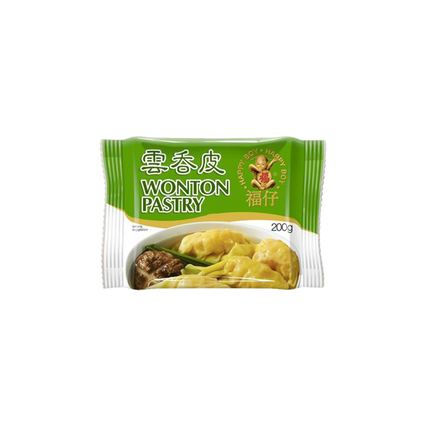 Happy Boy Wonton Pastry 200g (Frozen) - Longdan Official Online Store