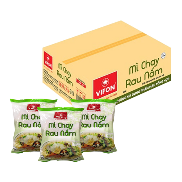 Vifon Mushroom Vegetarian Instant Noodles 65g (Case 30) - Longdan Official