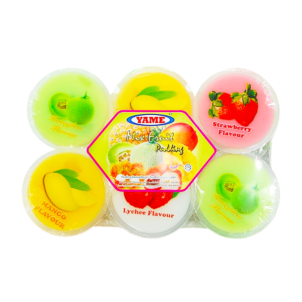 YAME Pudding Nata De Coco Mixed Fruit Flavour (6pcs) 480g - Longdan Official