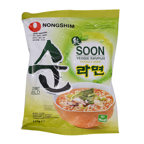 Nongshim Soon Veggie Noodle 112g - Longdan Online Supermarket