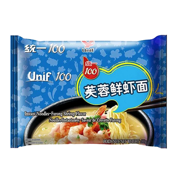 UNIF Noodles (Bag) - Furong Shrimp 105g - Longdan Official