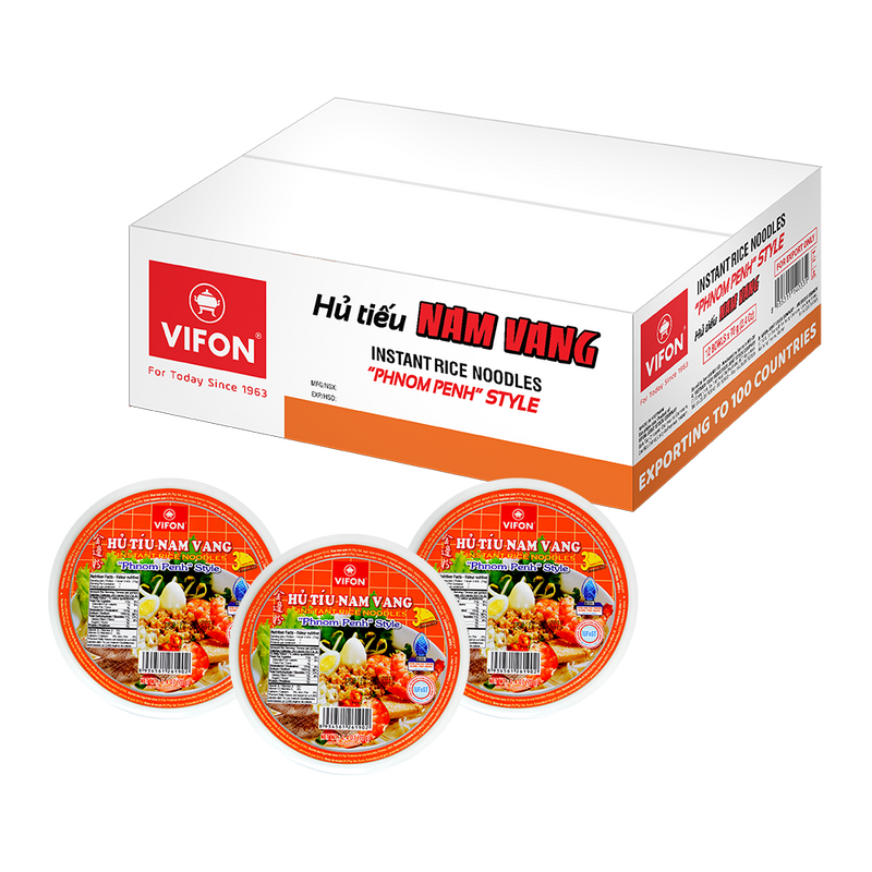 Vifon Asian Style Phnom Penh Flavour bowl 70g (Case 12) - Longdan Official