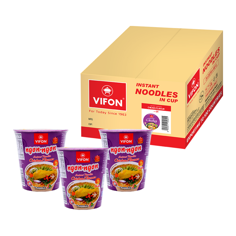 Vifon Oriental Style Chicken Flavour Cup 60g (Case 24) - Longdan Official