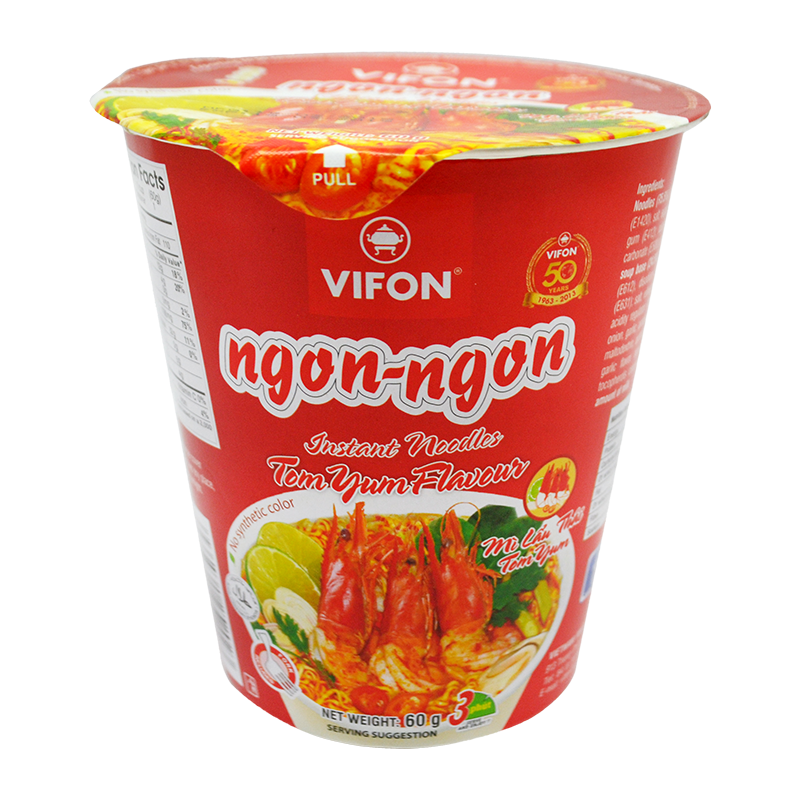 Vifon Oriental Style Thai Tom Yum Flavour Cup 60g - Longdan Online Supermarket