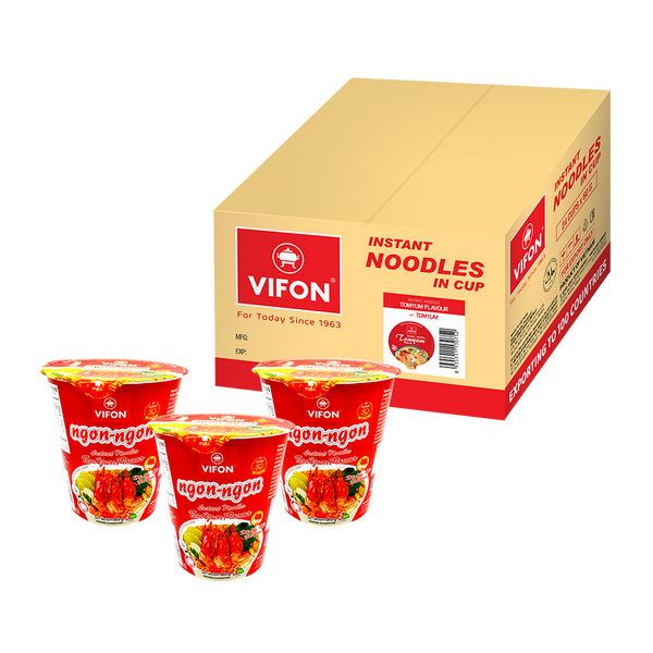 Cốc hương vị Tom Yum Thái Vifon Oriental Style 60g (Hộp 24)