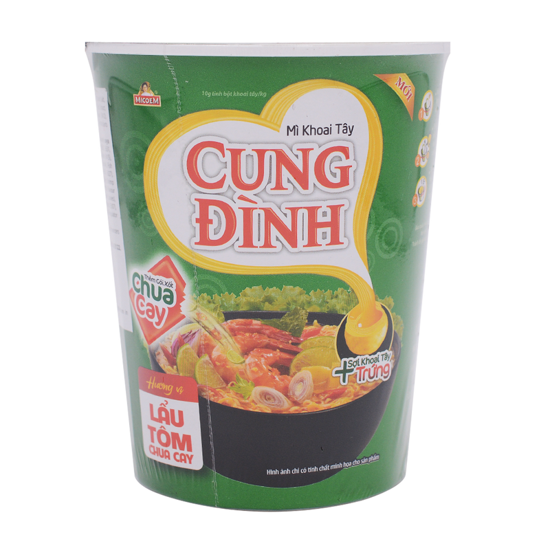 Cung Dinh Hot & Sour Prawn Hot Pot Cup 65g - Longdan Online Supermarket