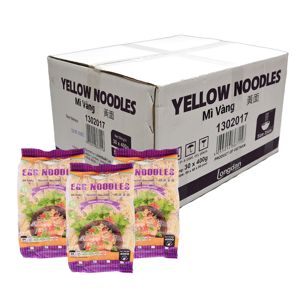 Longdan Yellow Noodles 2mm 400g (Case 30)