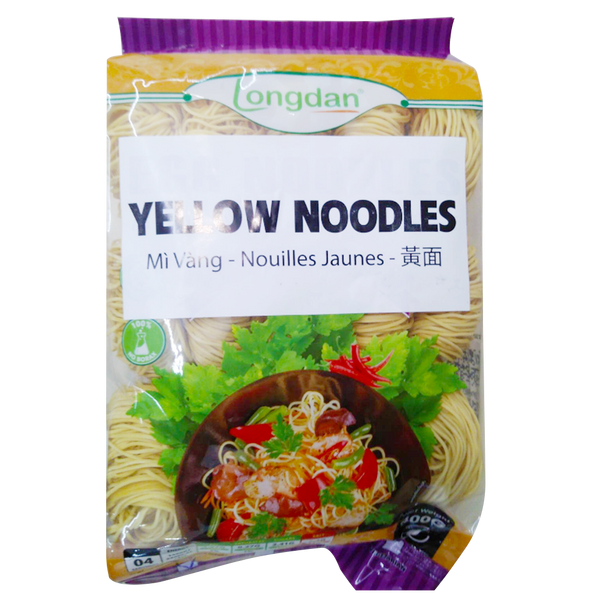 Longdan Yellow Noodles 4mm 400g - Longdan Official