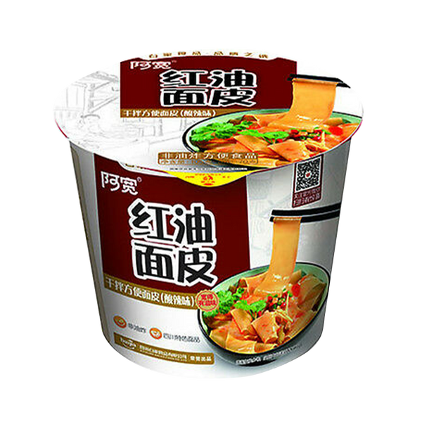 BAI JIA Broad Noodle (Bowl) - Sour & Hot 115g - Longdan Official