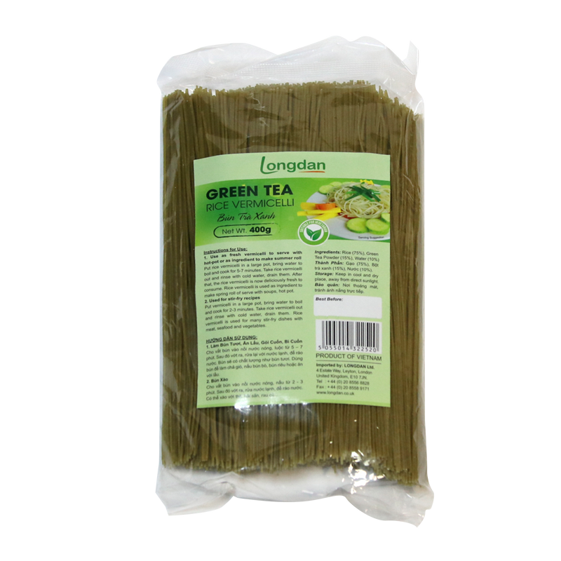 Longdan Green Tea Rice Vermicelli 400g - Longdan Online Supermarket