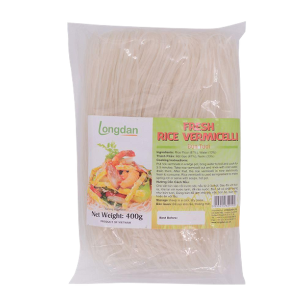 LD Fresh Rice Vermicelli 400G (Case 30) - Longdan Official