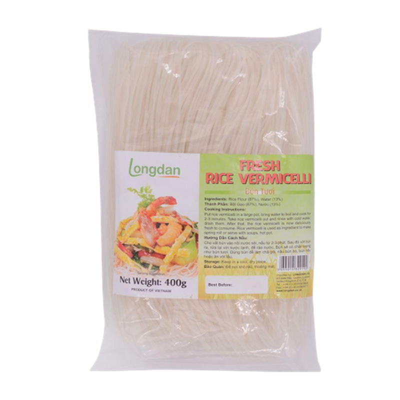 LD Fresh Rice Vermicelli 400G (Case 30) - Longdan Official