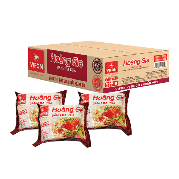 Vifon Instant Crab Rice Pancake Bag 120g (Case 18) - Longdan Official