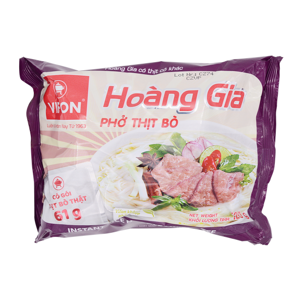 Vifon Instant Rice Noodles Beef Flavour 120g - Longdan Online Supermarket