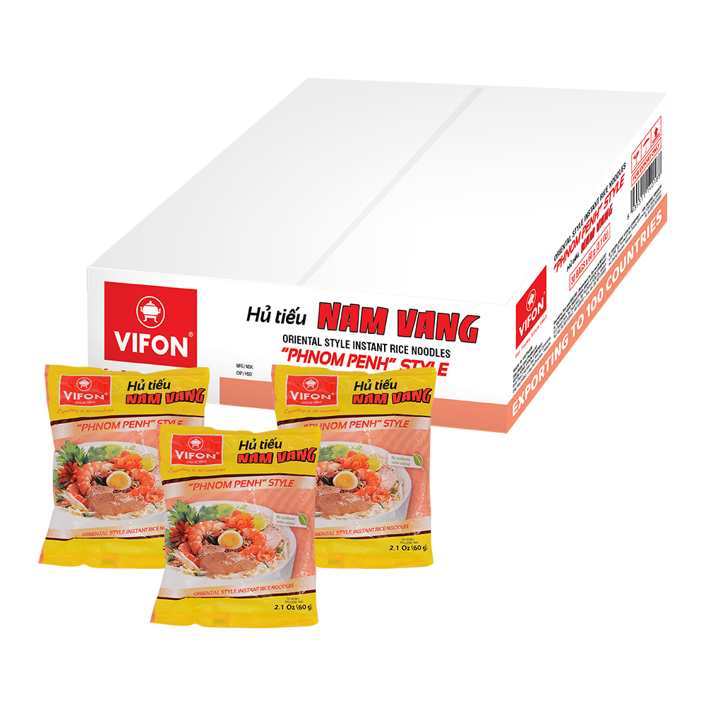 VIFON Oriental Style Instant Rice Noodle Phnom Penh Style Bag 60g (Cas