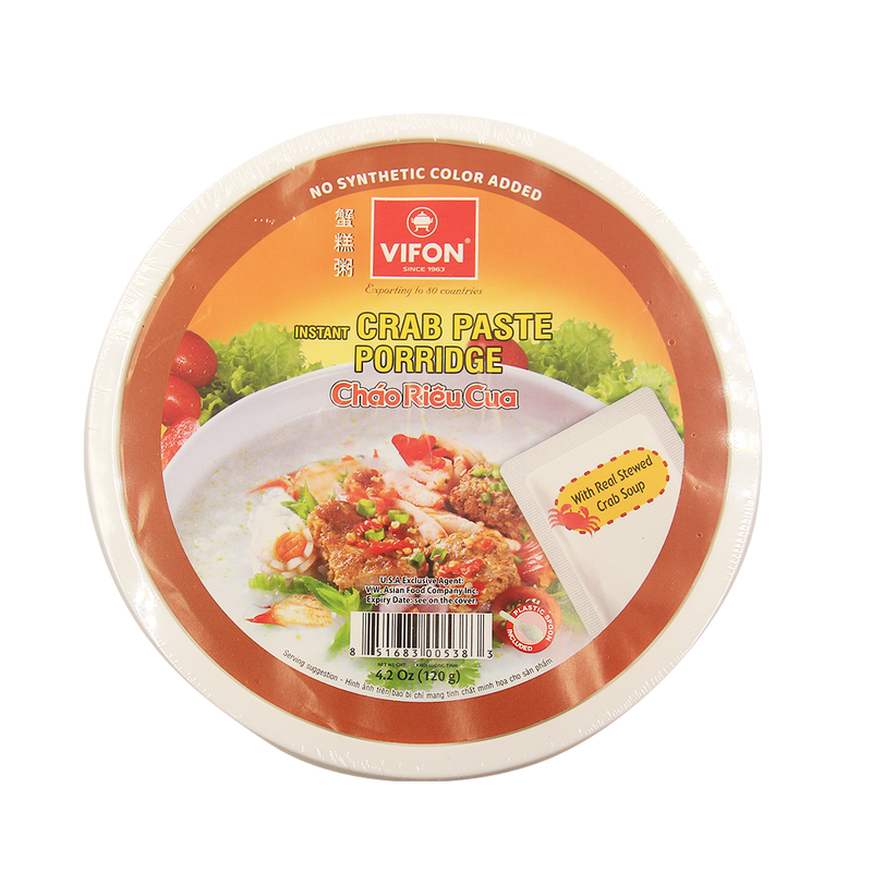 Vifon Instant Porridge with Crab Paste 120g - Longdan Official Online Store