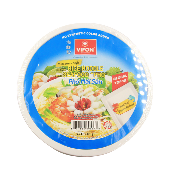 Vifon Vietnamese Style Instant Rice Noodles With Seafood Bowl 120g (Case 36) Box