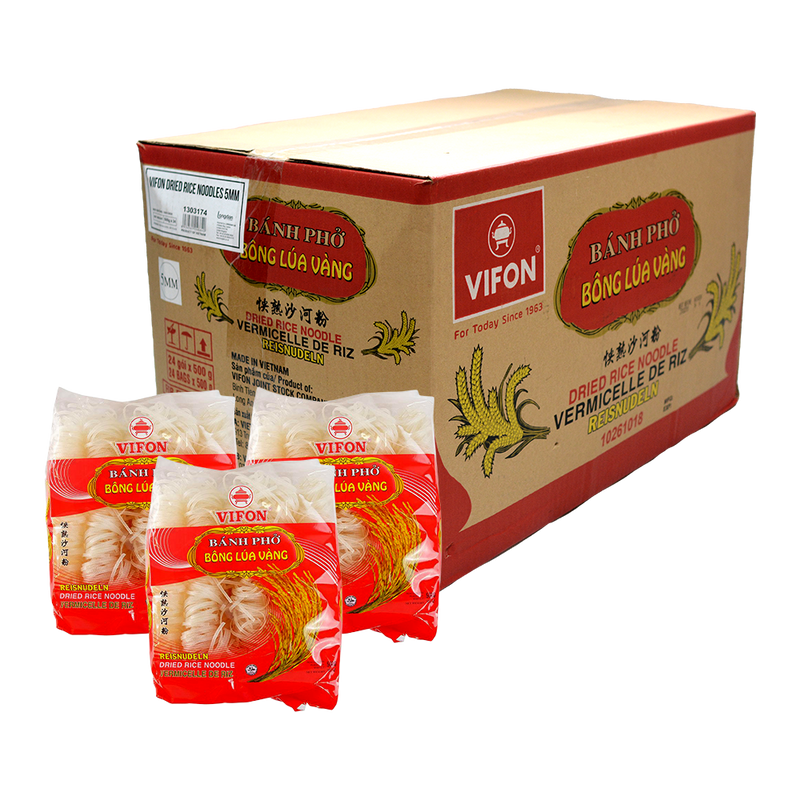 Vifon Bong Lua Vang Dried Rice Noodles 500g 5mm (Case 24) - Longdan Official