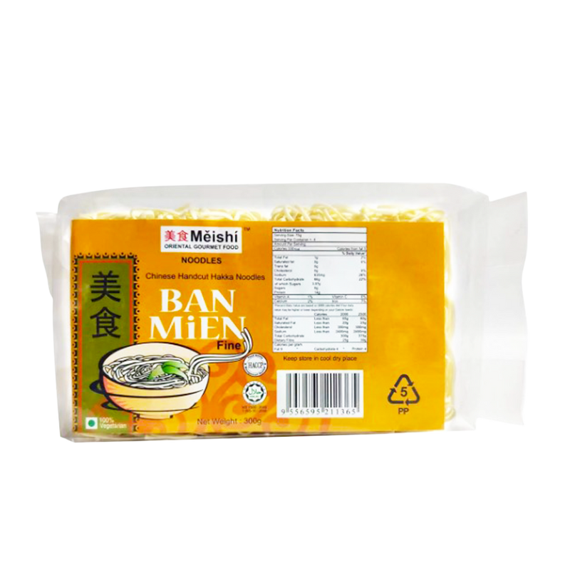 MEISHI Dry Ban Mien Noodles (Fine) 300g - Longdan Official