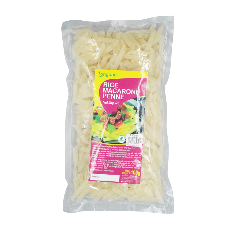 Longdan Rice Macaroni Penne 400g (Case 25) - Longdan Official
