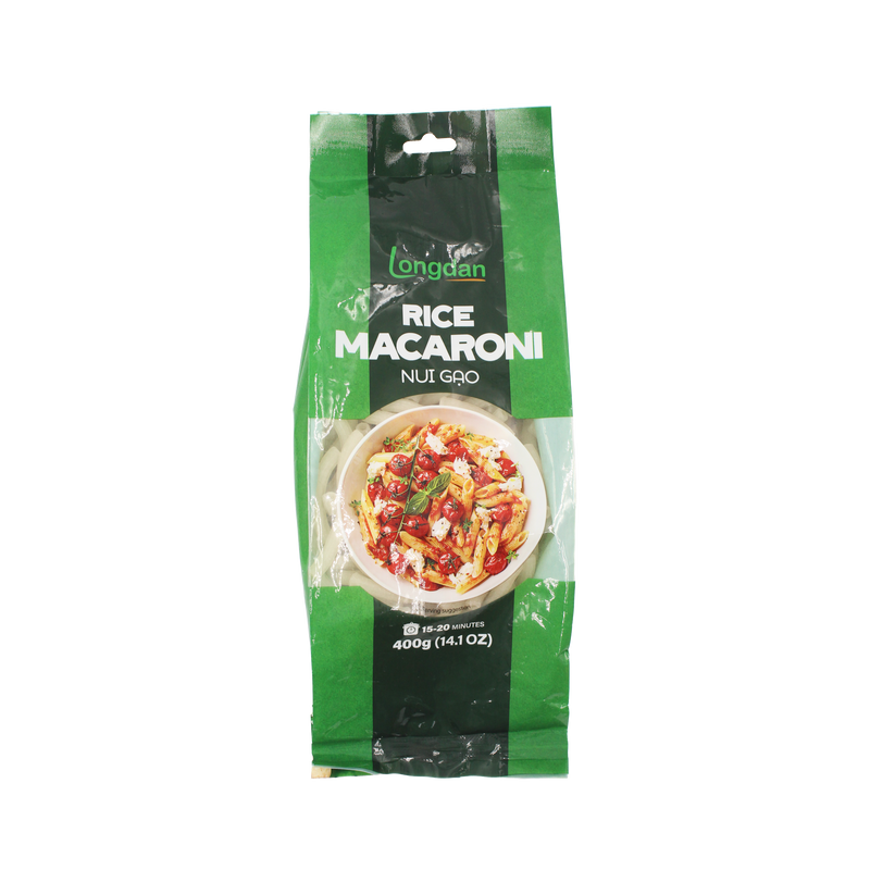 Longdan Rice Macaroni Big Tube 400g (Case 25) - Longdan Official