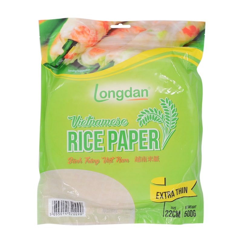 Longdan Rice Paper Extra Thin 22cm 500g (Case 20) - Longdan Official