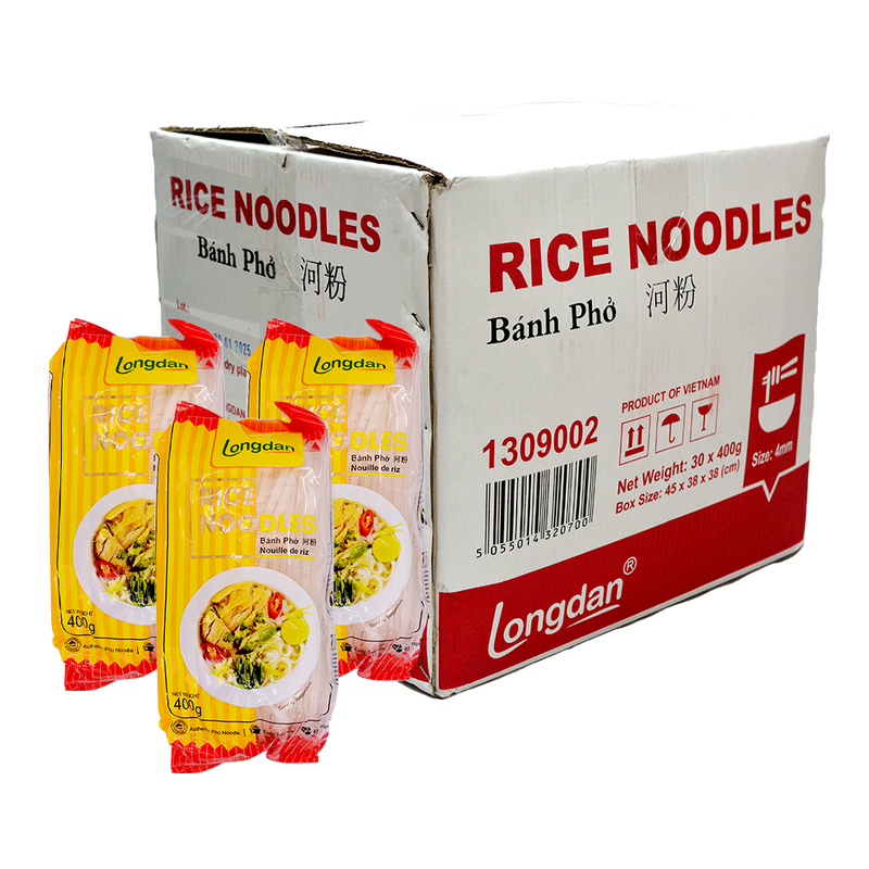 Longdan Rice Noodles 4mm 400g (Case 30) - Longdan Official