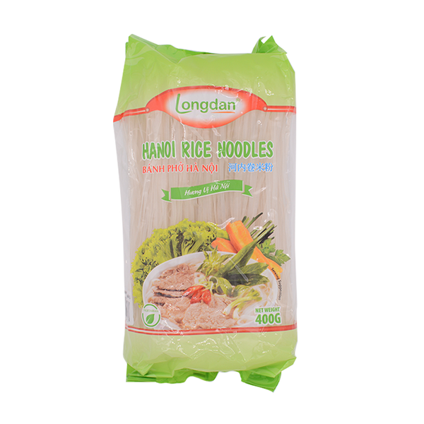 Longdan Hanoi Rice Noodles Straight 400g - Longdan Online Supermarket