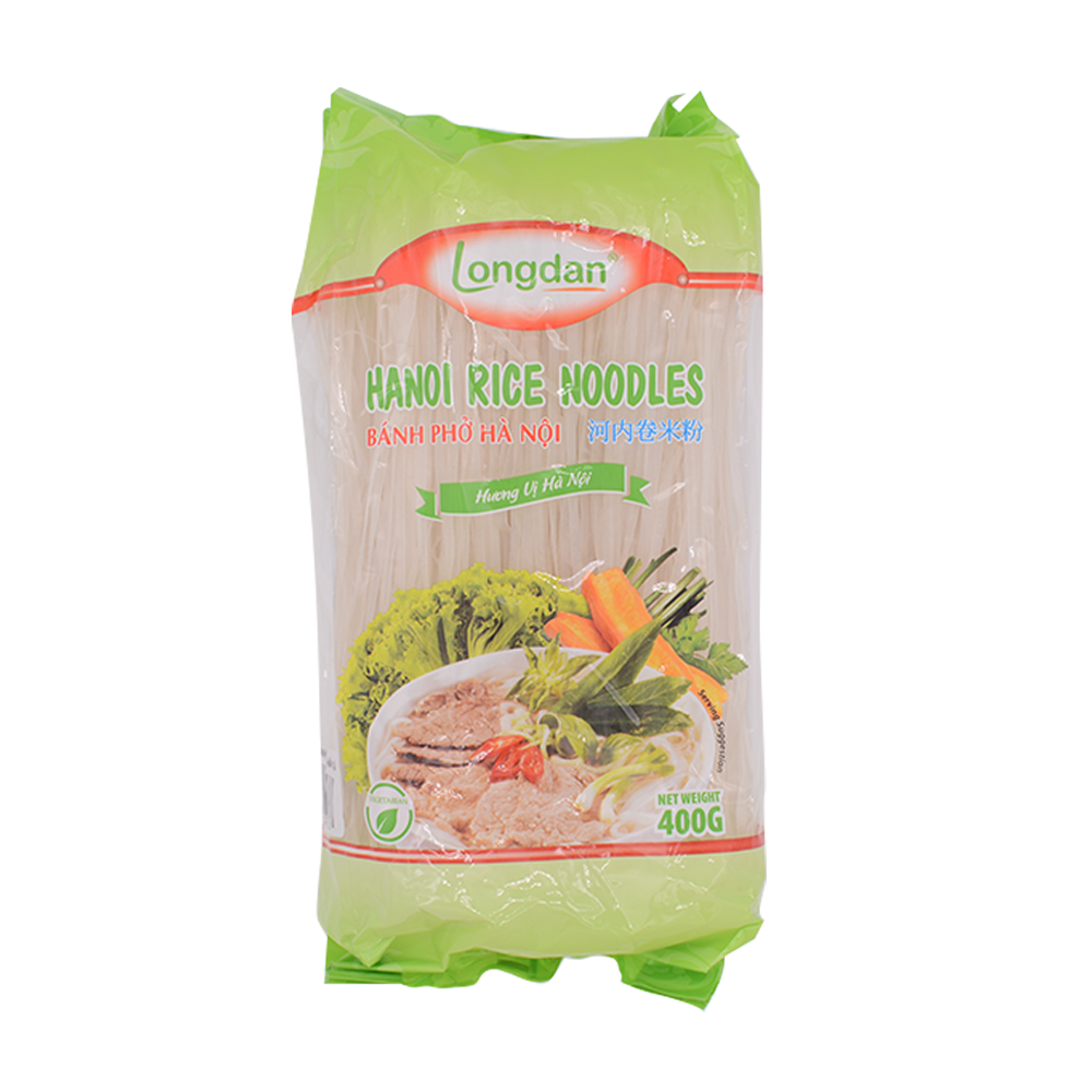 Longdan Hanoi Rice Noodles Straight 400g - Longdan Online Supermarket