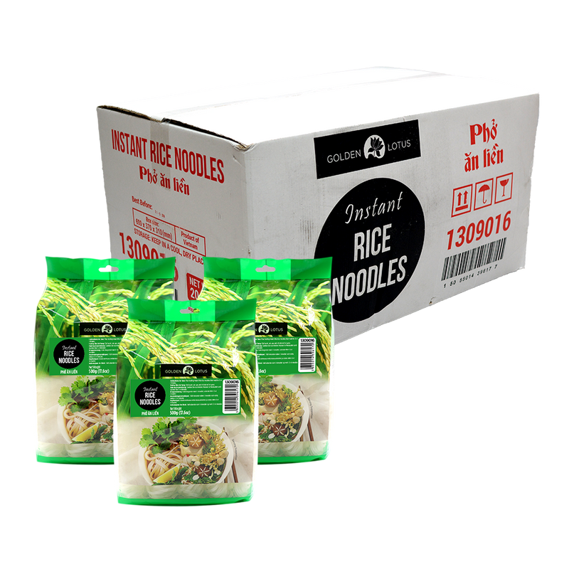 Golden Lotus Instant Rice Noodles 500gr (Case 20) - Longdan Official