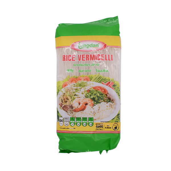 Longdan Rice Vermicelli 0.8mm 400g - Longdan Online Supermarket