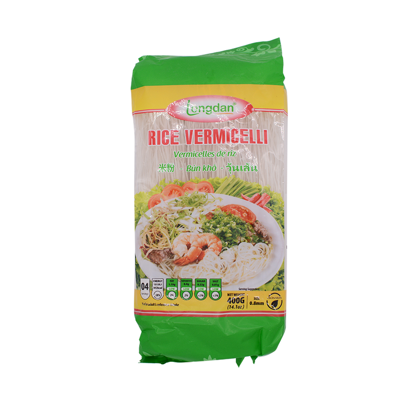 Longdan Rice Vermicelli 0.8mm 400g - Longdan Online Supermarket