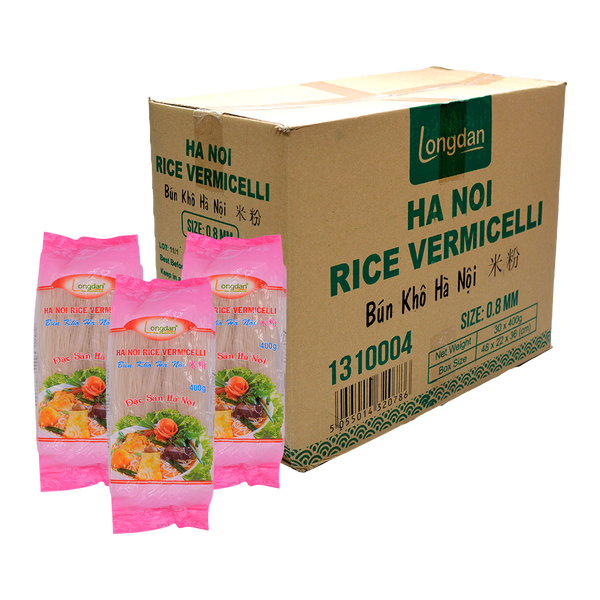 Longdan Hanoi Rice Vermicelli 0.8mm 400g (Case 30)