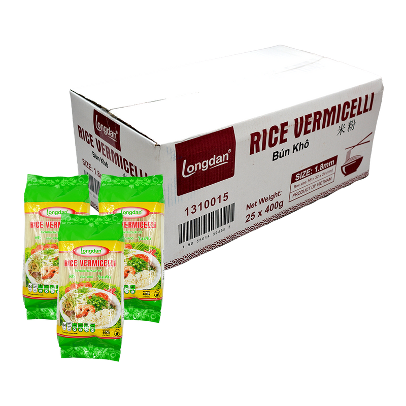 Longdan Rice Vermicelli 1.8mm 400g (Case 25) - Longdan Official