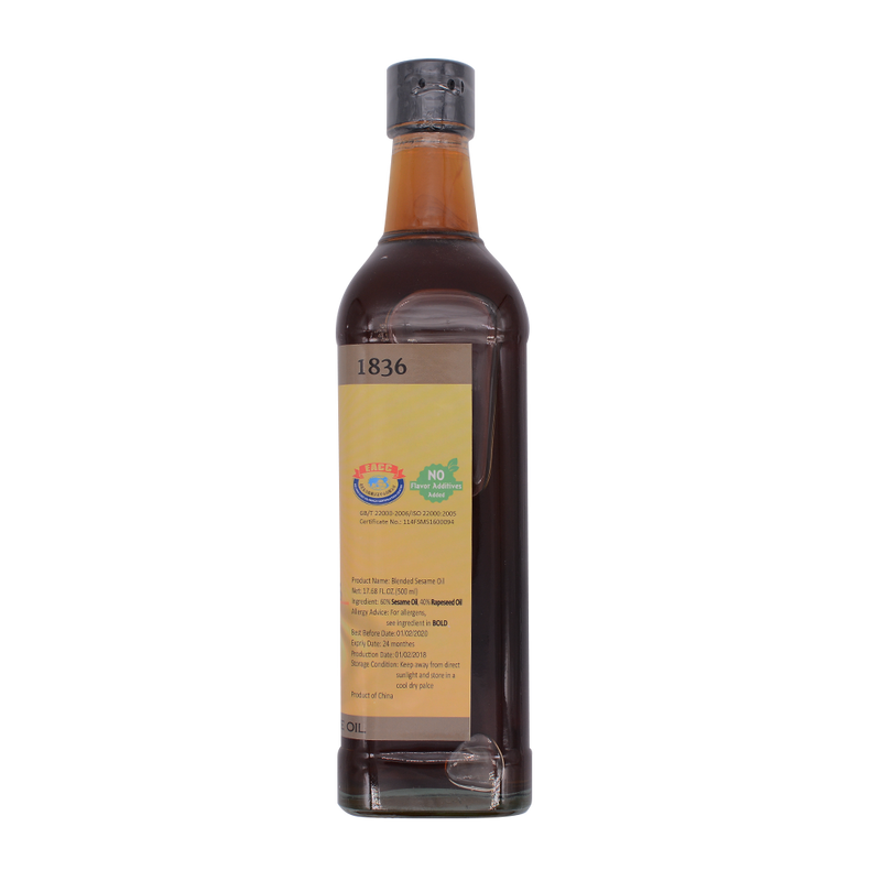 Shaohsing Castel Sesame Oil Blended 500ml - Longdan Online Supermarket