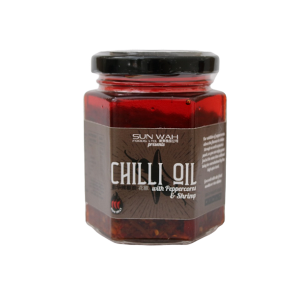 SUN WAH Chilli Oil With PepperCorn 180g