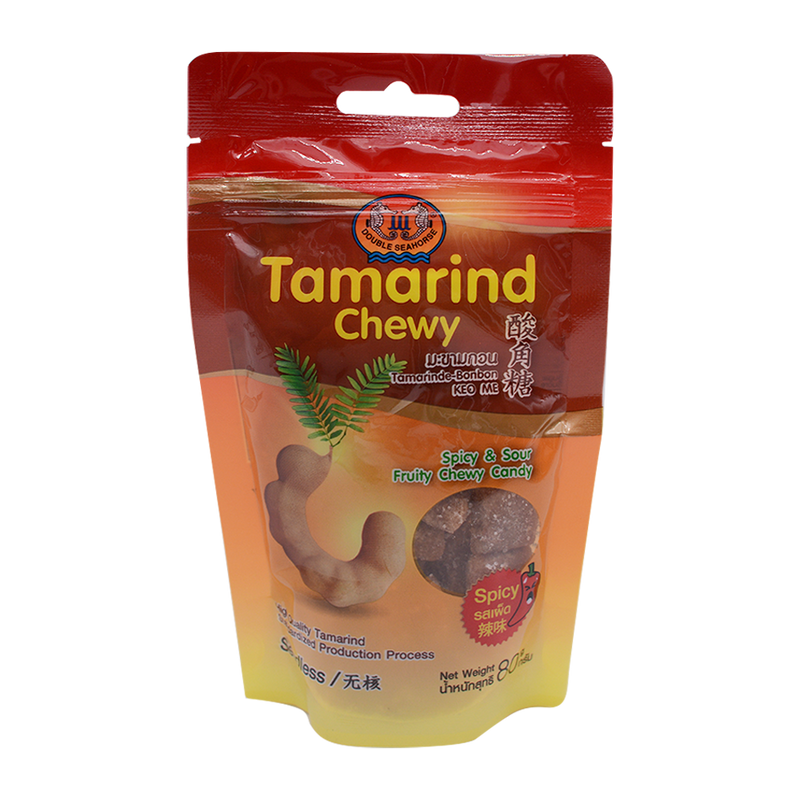 Seahorse Tamarind Candy Ball Spicy 80g - Longdan Online Supermarket