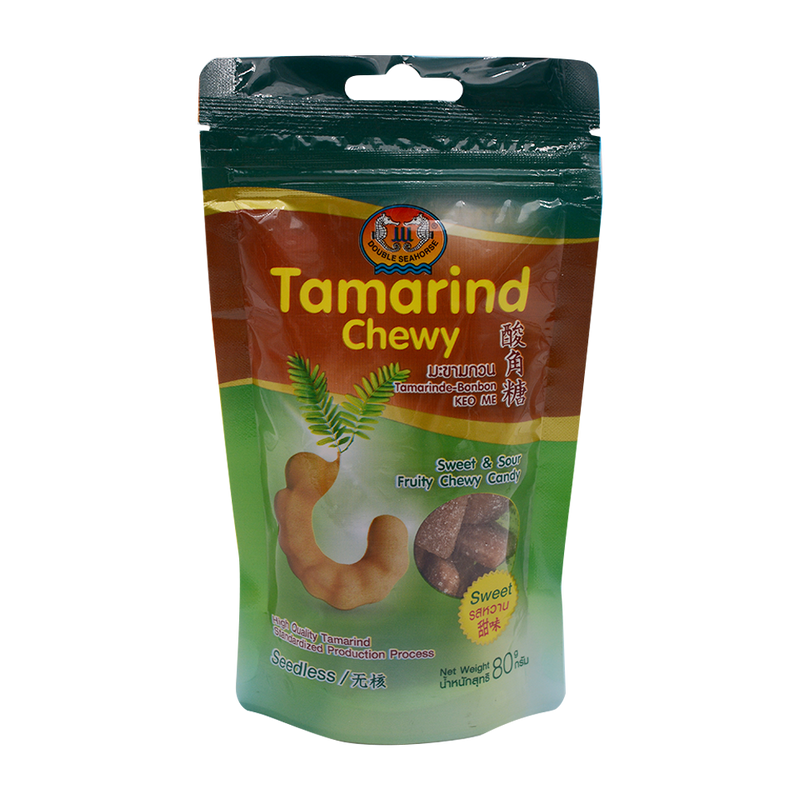 Seahorse Tamarind Candy Ball Sweet 80g - Longdan Online Supermarket