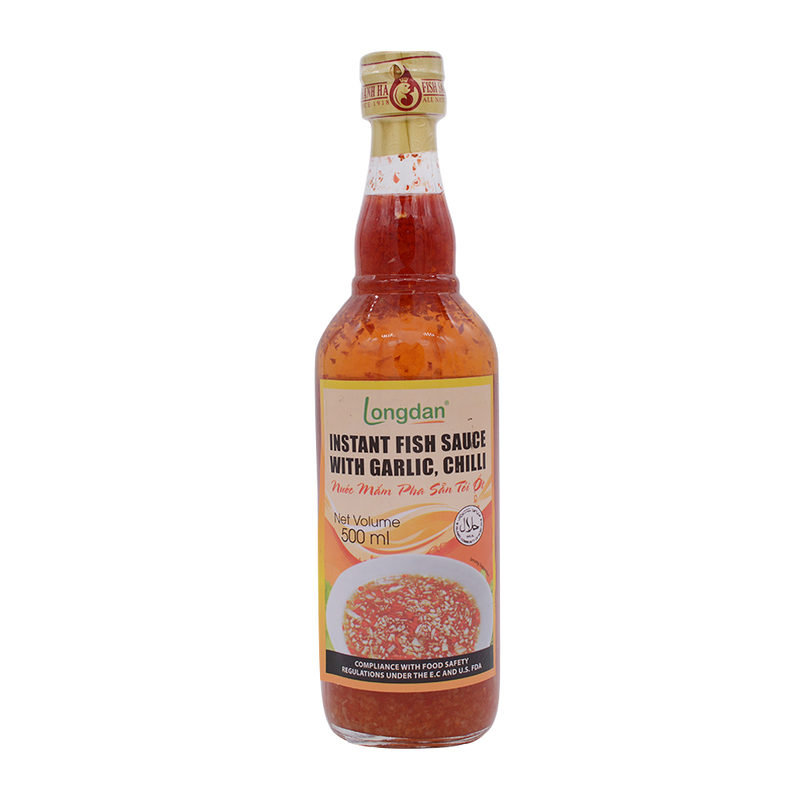 Longdan Instant Fish Sauce /w Garlic 500ml - Longdan Online Supermarket