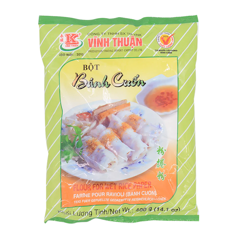 Vinh Thuan Flour For Wet Rice Paper 400G (Case 20) - Longdan Official