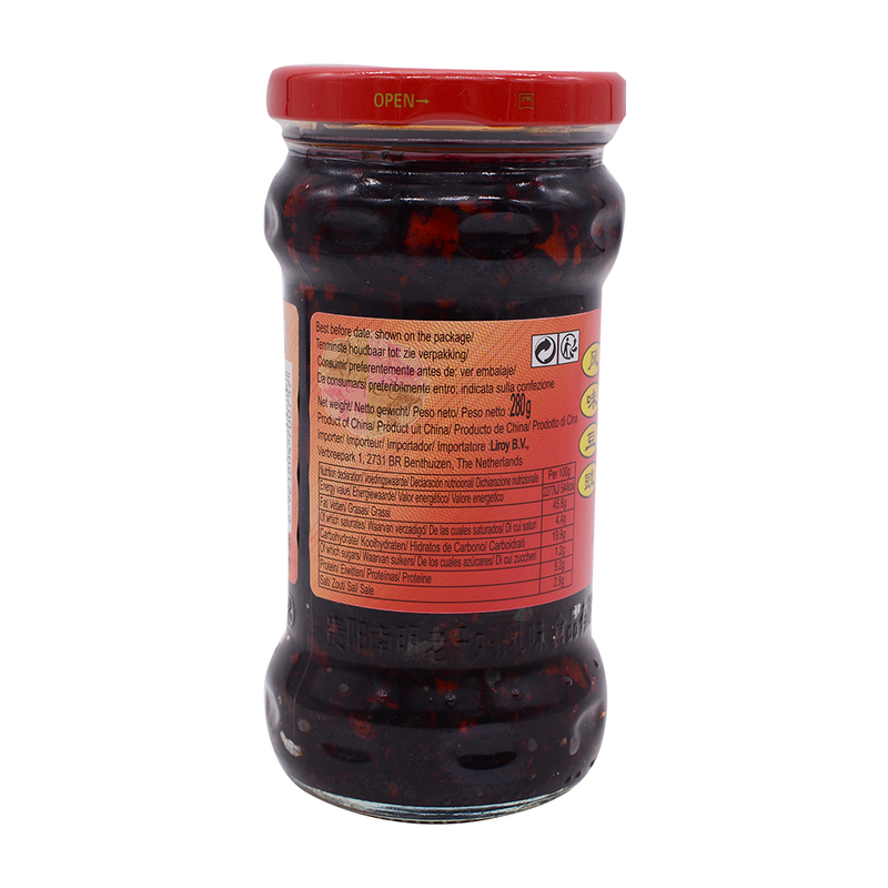 Lao Gan Ma Preserved Chilli Black Bean Sauce 280g - Longdan Online Supermarket