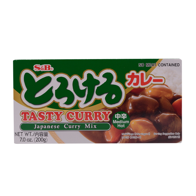 S&B Torokeru Tasty Curry M-Hot 200g - Longdan Online Supermarket