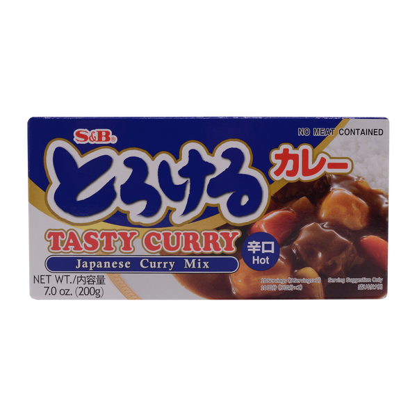 S&B Torokeru Tasty Curry Hot 200g - Longdan Online Supermarket