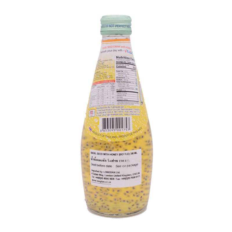 V-Fresh Honey Drink & Basil Seed 290ml - Longdan Online Supermarket